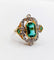 Bague 50.5 Bague marquise en or 18k, platine, pâte de verre et diamants 58 Facettes A07888