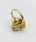 Bague 50.5 Bague marquise en or 18k, platine, pâte de verre et diamants 58 Facettes A07888