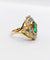 Bague 50.5 Bague marquise en or 18k, platine, pâte de verre et diamants 58 Facettes A07888