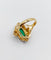 Bague 50.5 Bague marquise en or 18k, platine, pâte de verre et diamants 58 Facettes A07888