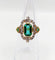 Bague 50.5 Bague marquise en or 18k, platine, pâte de verre et diamants 58 Facettes A07888