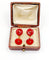 Boutons de manchette Boutons de manchette en or 18k et cornalines, circa 1920 58 Facettes A07889