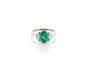 Bague 53 Bague en platine avec émeraude 1,96 ct et diamants 58 Facettes 27095-27127-27263