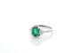 Bague 53 Bague en platine avec émeraude 1,96 ct et diamants 58 Facettes 27095-27127-27263