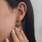 Boucles d'oreilles Boucles d’oreilles pendantes - Diamants et saphirs en or jaune 18 ct 58 Facettes 37417