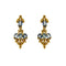 Boucles d'oreilles Boucles d’oreilles pendantes - Diamants et saphirs en or jaune 18 ct 58 Facettes 37417