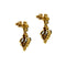 Boucles d'oreilles Boucles d’oreilles pendantes - Diamants et saphirs en or jaune 18 ct 58 Facettes 37417