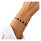 Bracelet Bracelet semi-rigide en or blanc 18 kt, diamants et saphirs 58 Facettes G4040