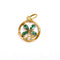 Pendentif ancien trèfle 4 feuilles or rose_face.jpg