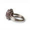 Bague 48 Bague ancienne en platine et or blanc, rubis et diamants 58 Facettes