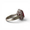 Bague 48 Bague ancienne en platine et or blanc, rubis et diamants 58 Facettes