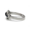 Bague 54 Bague Art déco en or blanc 18k, diamants et saphirs 58 Facettes SA095