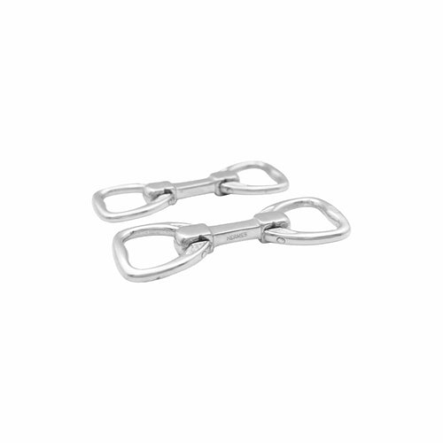 Boutons de manchette Hermès Étrier - Boutons de manchette en argent 58 Facettes 36054