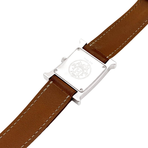 Montre Hermès Heure H - Montre femme en acier petit modèle 58 Facettes 36016