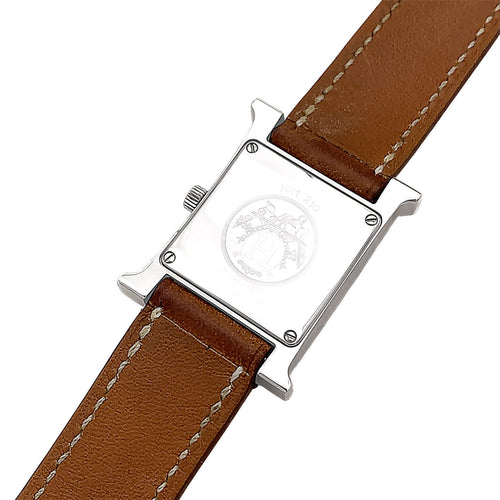 Montre Hermès Heure H - Montre femme en acier petit modèle 58 Facettes 36016