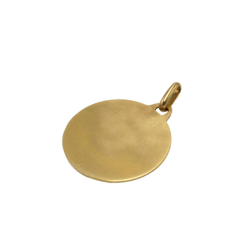 Pendentif Augis - Médaille en or 18k, diamants et pierres rouges 58 Facettes SA096