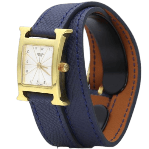 Montre Hermès Heure H - Montre plaquée or 58 Facettes MT47111