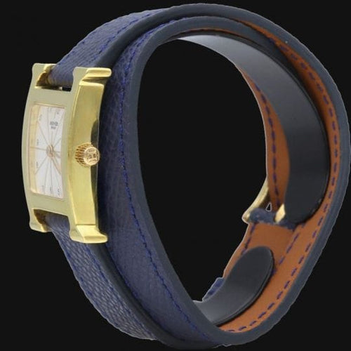 Montre Hermès Heure H - Montre plaquée or 58 Facettes MT47111