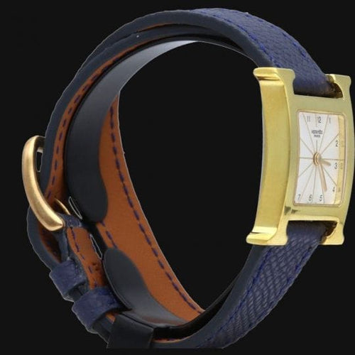 Montre Hermès Heure H - Montre plaquée or 58 Facettes MT47111