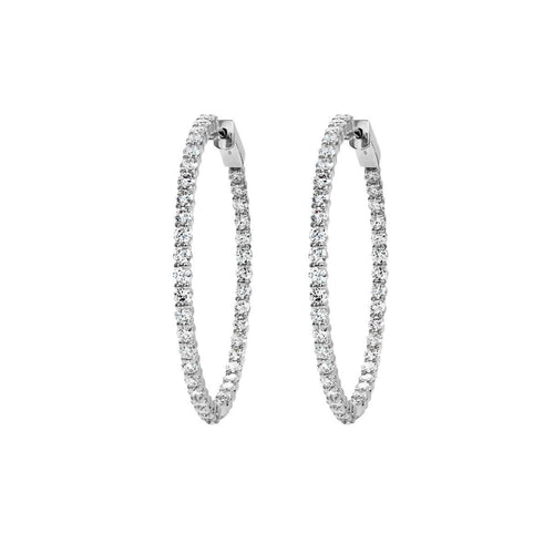 Boucles d'oreilles Embrace - Créoles en or blanc 18K et diamants 3,90 ct 58 Facettes GER1054WG_20261006