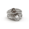 Bague 47 Bague Toi & Moi en platine avec diamants taille ancienne 58 Facettes BOV/260061