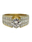 Bague 54 Bague solitaire en or jaune 18K et diamants, 3,10 ct 58 Facettes 2249