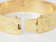 Bracelet Bracelet esclave ouvrant des années 1950 en or jaune et blanc 18 carats 58 Facettes 32206