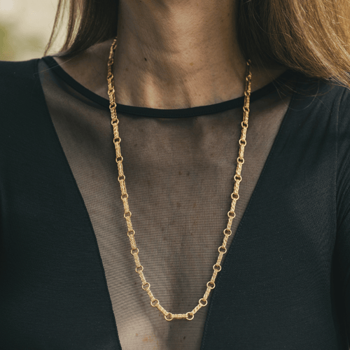 Collier Georges Lenfant - Sautoir en or jaune 18 carats 58 Facettes 505051