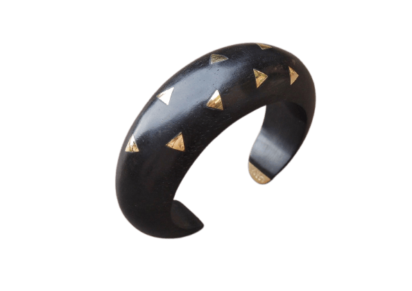 Van Cleef & Arpels - Bracelet jonc en bois d’ébène et or 750