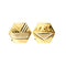 Boutons de manchette Boutons de manchette hexagonaux en or jaune et or blanc 18 ct 58 Facettes 37572