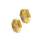 Boutons de manchette Boutons de manchette hexagonaux en or jaune et or blanc 18 ct 58 Facettes 37572