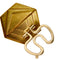 Boutons de manchette Boutons de manchette hexagonaux en or jaune et or blanc 18 ct 58 Facettes 37572