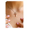 Collier Collier avec pendentif croix en or blanc 18k et diamants 58 Facettes G4042