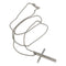 Collier Collier avec pendentif croix en or blanc 18k et diamants 58 Facettes G4042
