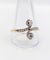 Bague 68 Bague toi et moi en or 18k et platine, diamants taille ancienne, 1900 58 Facettes A07892