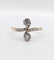 Bague 68 Bague toi et moi en or 18k et platine, diamants taille ancienne, 1900 58 Facettes A07892