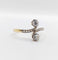 Bague 68 Bague toi et moi en or 18k et platine, diamants taille ancienne, 1900 58 Facettes A07892