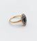 Bague 51.5 Bague marquise ancienne en or 18k et platine, saphir et diamants, vers 1920 58 Facettes A07898