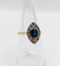 Bague 51.5 Bague marquise ancienne en or 18k et platine, saphir et diamants, vers 1920 58 Facettes A07898