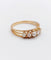 Bague 59 Bague jarretière en or rose 18k, perles et diamants taille rose, vers 1900 58 Facettes A07899