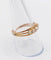 Bague 59 Bague jarretière en or rose 18k, perles et diamants taille rose, vers 1900 58 Facettes A07899