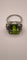 Bague 54 Bague en platine avec péridot carré de 9 ct et 6 diamants 58 Facettes Valuor Modèle-001