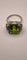 Bague 54 Bague en platine avec péridot carré de 9 ct et 6 diamants 58 Facettes Valuor Modèle-001