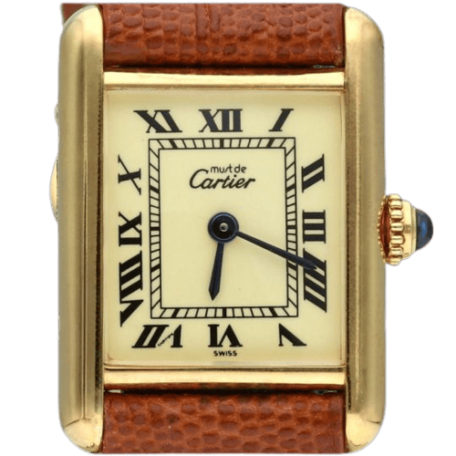 Cartier - Montre Tank Vermeil