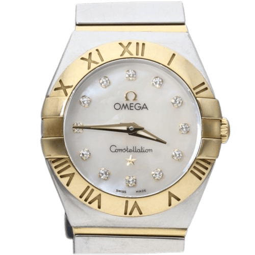 Omega - Montre Constellation en or rose et acier