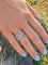 Bague 60.5 Bague tressée en or blanc 18 carats pavée de diamants 58 Facettes 1903
