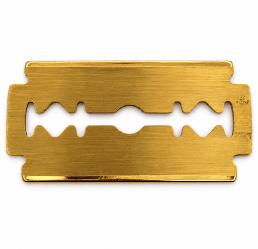 Pendentif Dinh Van - Pendentif lame de rasoir grand modèle en or jaune 18k 58 Facettes 13322