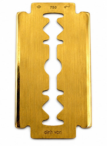 Pendentif Dinh Van - Pendentif lame de rasoir grand modèle en or jaune 18k 58 Facettes 13322