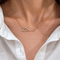 Collier Collier « Love » en or rose 18k avec diamants taille brillant 58 Facettes CL343