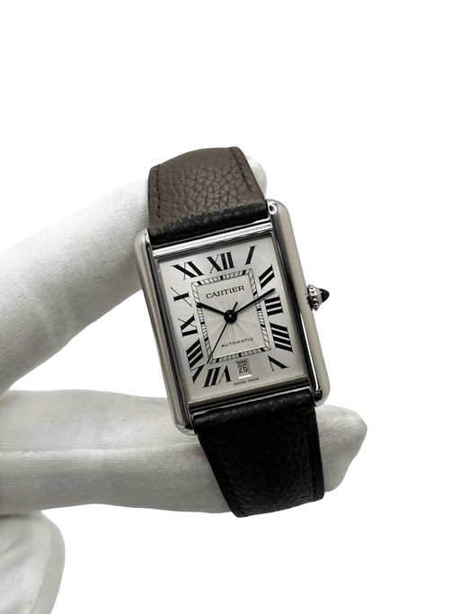 Montre Cartier - Montre Tank Solo XL automatique en acier 58 Facettes 2331